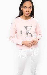 Укороченный свитшот из хлопка Calvin Klein Jeans