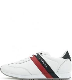Текстильные кроссовки с кожаными вставками Tommy Hilfiger