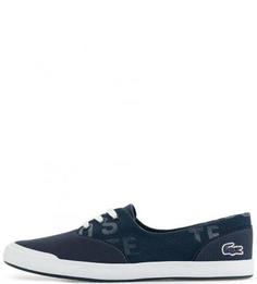 Летние кеды синего цвета Lacoste