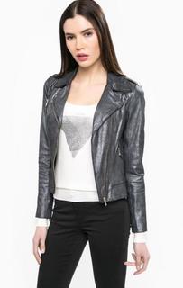 Замшевая куртка на молнии Guess