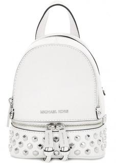 Кожаный рюкзак с металлическим декором Michael Michael Kors