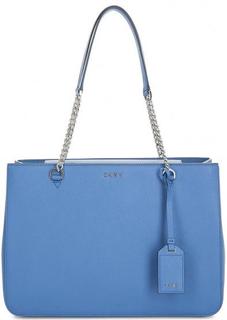 Синяя сумка с двумя отделами Dkny