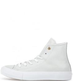 Высокие кожаные кеды Converse