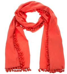 Красный хлопковый шарф Kocca