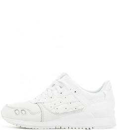 Белые кроссовки на танкетке Asics Tiger