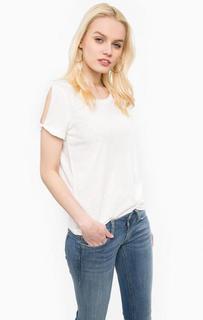 Футболка белого цвета Mustang