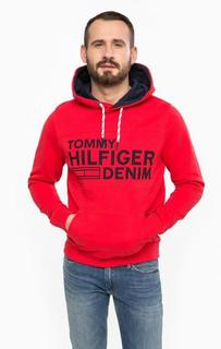 Толстовка из хлопка с карманом-кенгуру Hilfiger Denim