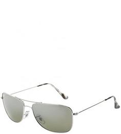 Очки с серебристой оправой Ray Ban