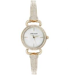 Часы с тонким металлическим браслетом Anne Klein