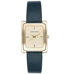 Часы с кожаным ремешком Anne Klein