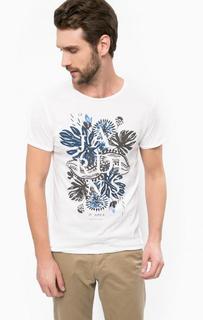 Хлопковая футболка с короткими рукавами Scotch&Soda