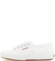 Текстильные кеды на шнуровке Superga