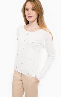 Белый джемпер из вискозы Liu Jo