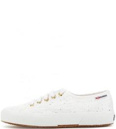 Текстильные кеды с перфорацией Superga