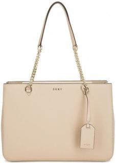 Кожаная сумка с длинными ручками Dkny