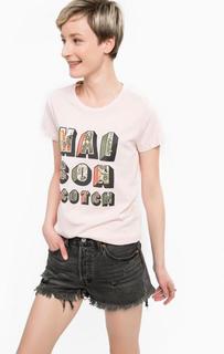 Хлопковая футболка с круглым вырезом Scotch&Soda