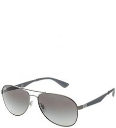 Очки с оправой из металла и пластика Ray Ban