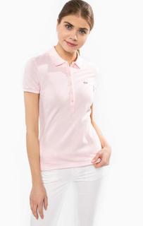 Футболка поло розового цвета Lacoste