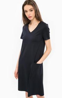 Платье расклешенного кроя с накладными карманами Stefanel