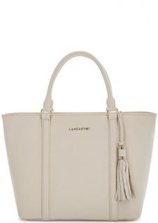 Бежевая сумка из мягкой кожи Lancaster