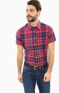 Хлопковая рубашка в клетку с короткими рукавами Lee
