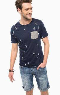 Хлопковая футболка с вышивкой Guess