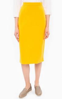 Желтая юбка-карандаш Stefanel