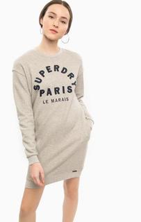 Короткое платье с длинными рукавами Superdry