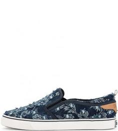 Текстильные слипоны с потертостями Wrangler