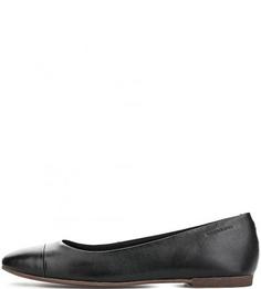 Черные кожаные балетки Vagabond