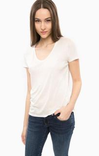 Футболка молочного цвета с короткими рукавами Mavi