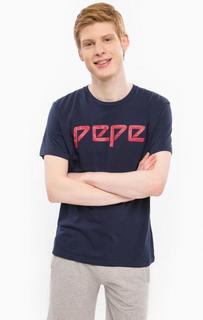 Хлопковая футболка с принтом Pepe Jeans