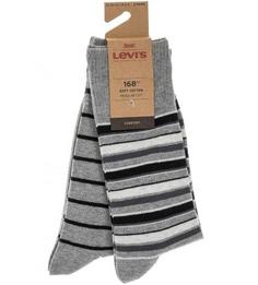 Комплект из двух хлопковых носков серого цвета Levis®