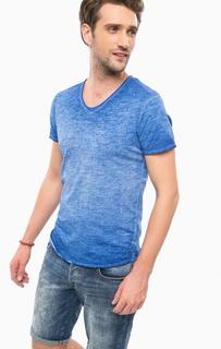 Синяя хлопковая футболка Wrangler