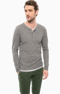 Хлопковая футболка с подкладкой Scotch&Soda