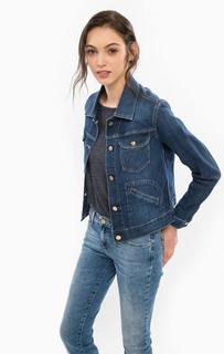 Синяя джинсовая куртка на болтах Wrangler