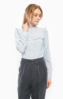 Голубая блуза с длинными рукавами Ichi