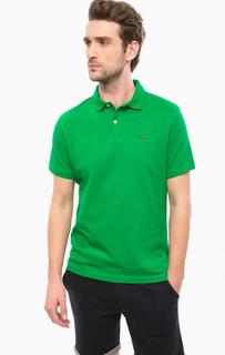 Зеленая футболка поло из хлопка Barbour