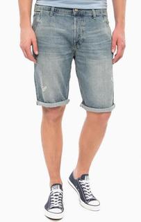 Джинсовые шорты с потертостями Wrangler