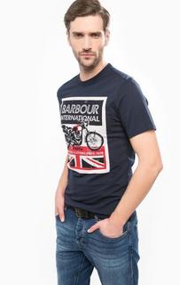 Хлопковая футболка с круглым вырезом Barbour