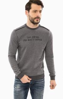 Свитшот серого цвета с принтом Mavi