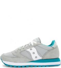 Серые кроссовки с дополнительными шнурками Saucony