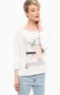 Белая футболка с удлиненной спинкой Tom Tailor Denim