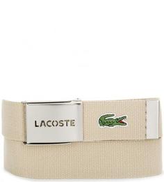 Текстильный ремень со съемной пряжкой Lacoste