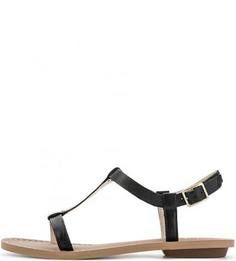 Кожаные сандалии черного цвета Clarks