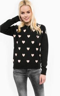 Черный джемпер с длинными рукавами Juicy Couture