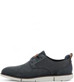 Синие ботинки из нубука Clarks