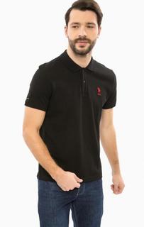 Базовая футболка поло с логотипом бренда U.S. Polo Assn.
