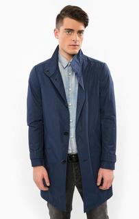 Классический синий плащ на пуговицах Drykorn