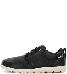 Кожаные кроссовки черного цвета Caterpillar